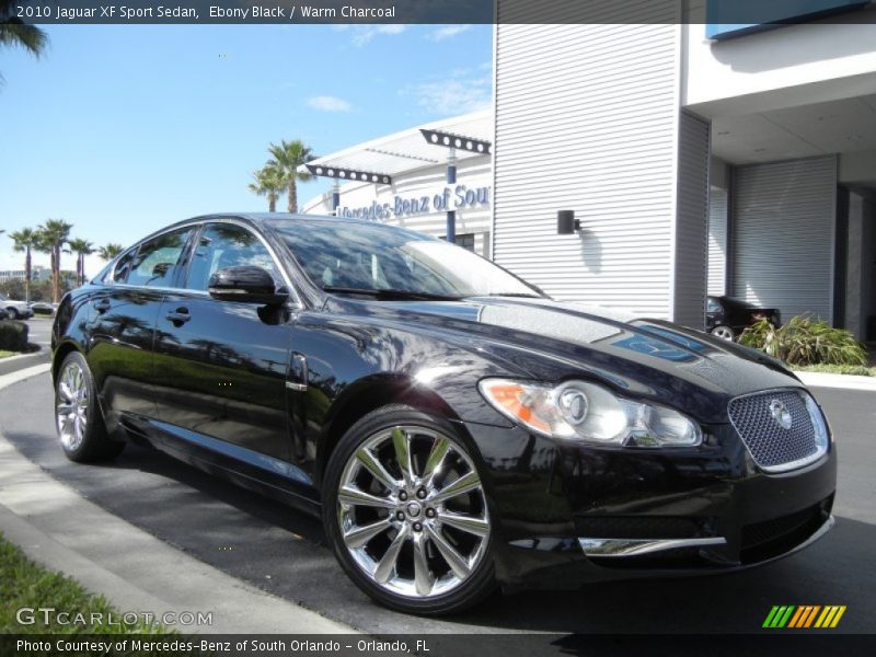 Ebony Black / Warm Charcoal 2010 Jaguar XF Sport Sedan