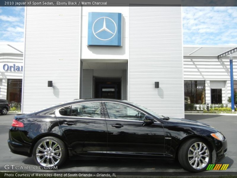 Ebony Black / Warm Charcoal 2010 Jaguar XF Sport Sedan
