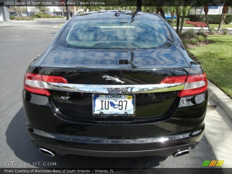 Ebony Black / Warm Charcoal 2010 Jaguar XF Sport Sedan