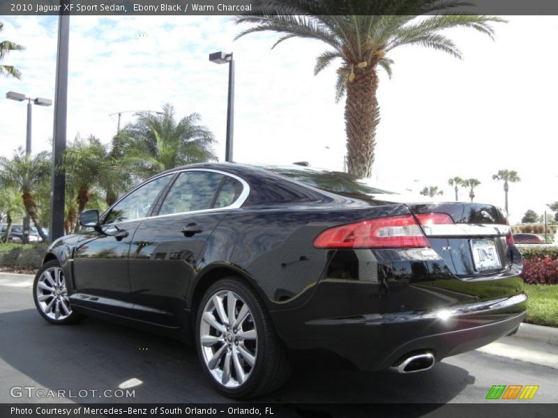 Ebony Black / Warm Charcoal 2010 Jaguar XF Sport Sedan