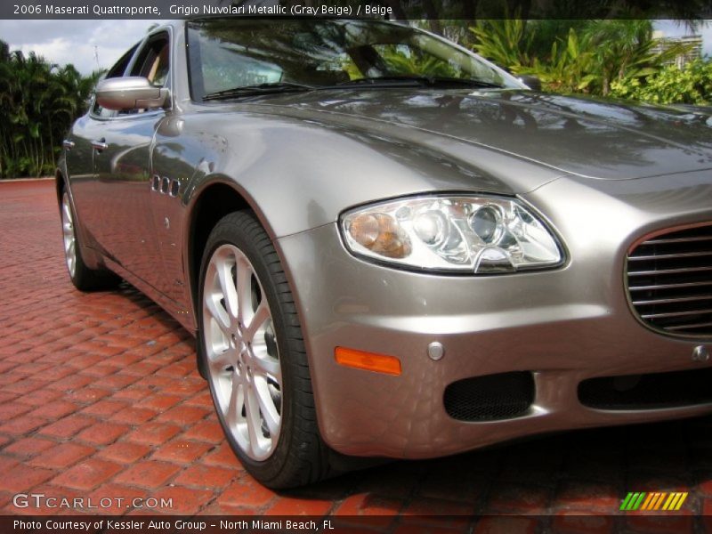 Grigio Nuvolari Metallic (Gray Beige) / Beige 2006 Maserati Quattroporte