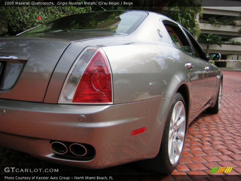 Grigio Nuvolari Metallic (Gray Beige) / Beige 2006 Maserati Quattroporte