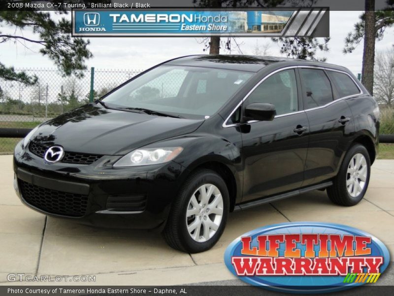 Brilliant Black / Black 2008 Mazda CX-7 Touring
