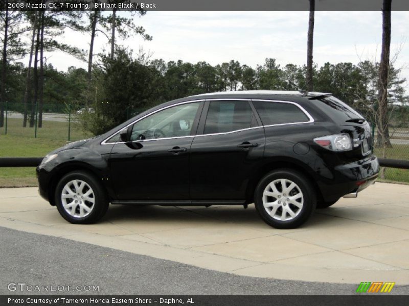 Brilliant Black / Black 2008 Mazda CX-7 Touring