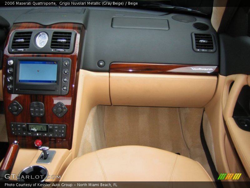 Grigio Nuvolari Metallic (Gray Beige) / Beige 2006 Maserati Quattroporte