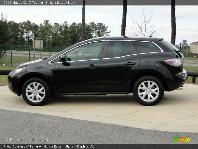 Brilliant Black / Black 2008 Mazda CX-7 Touring