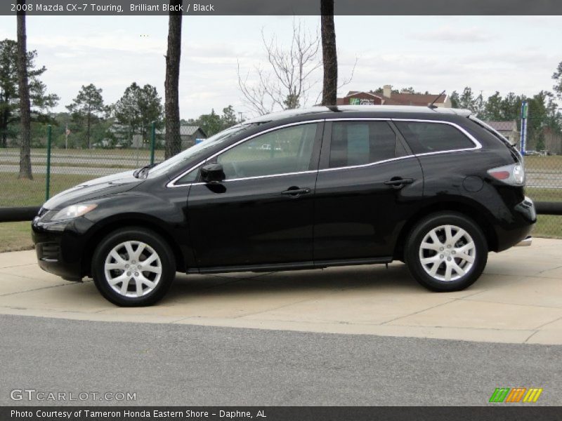 Brilliant Black / Black 2008 Mazda CX-7 Touring