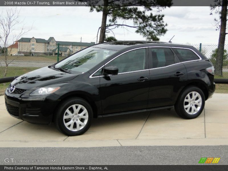 Brilliant Black / Black 2008 Mazda CX-7 Touring