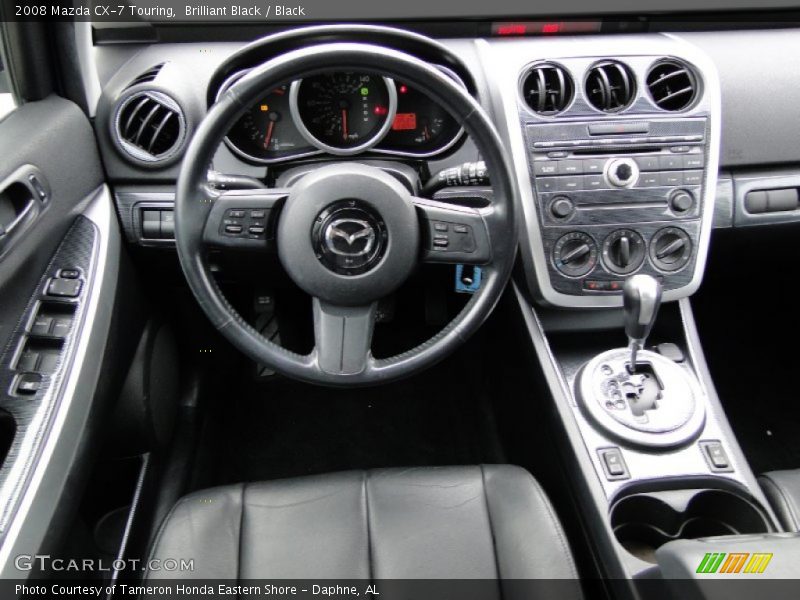 Brilliant Black / Black 2008 Mazda CX-7 Touring