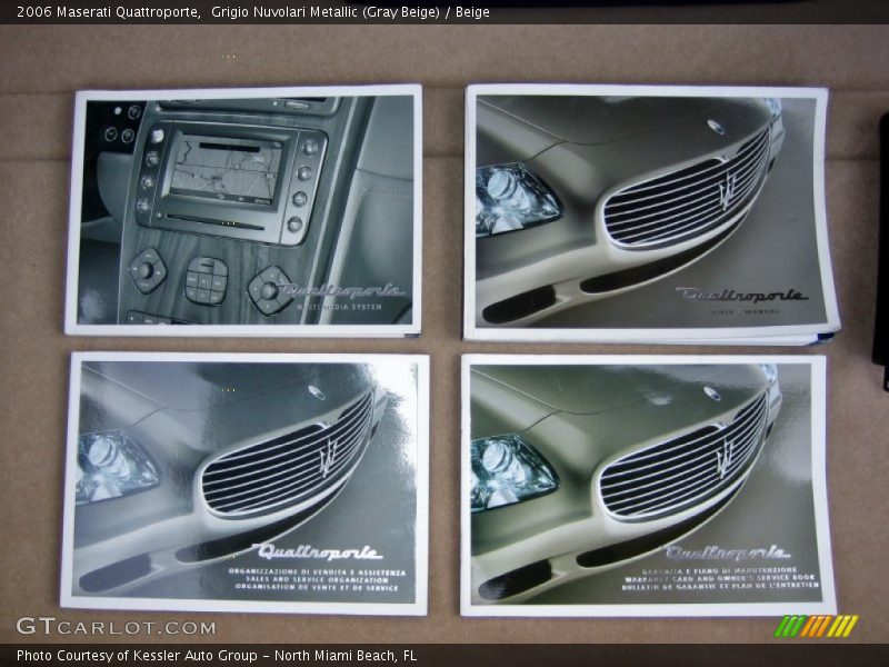 Grigio Nuvolari Metallic (Gray Beige) / Beige 2006 Maserati Quattroporte