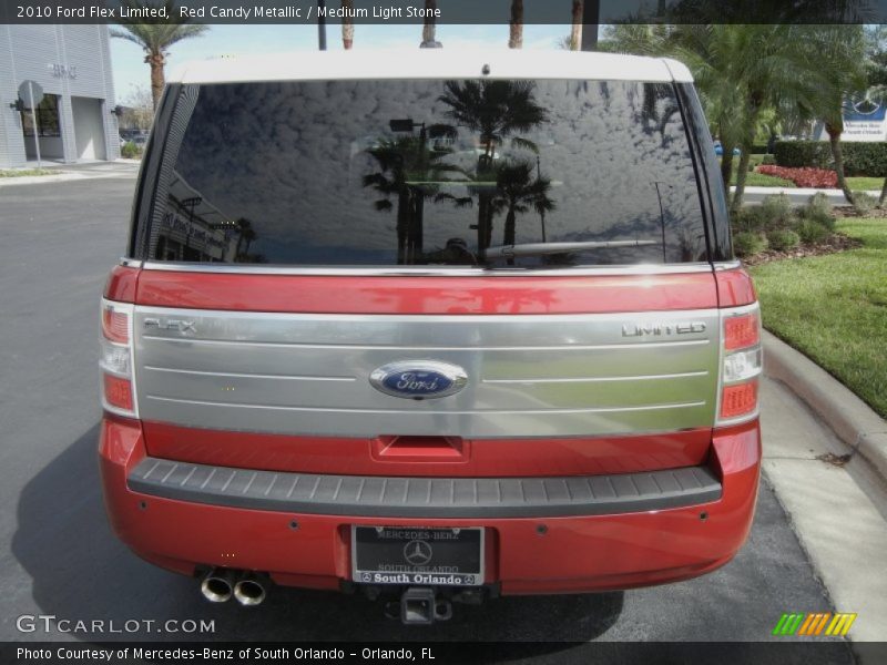 Red Candy Metallic / Medium Light Stone 2010 Ford Flex Limited