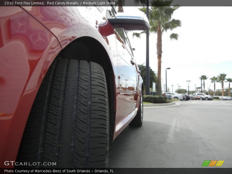 Red Candy Metallic / Medium Light Stone 2010 Ford Flex Limited