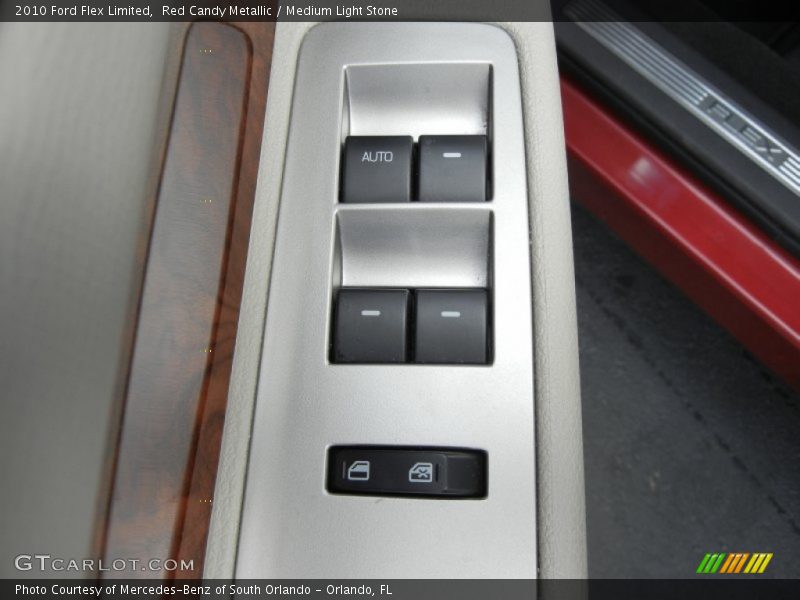 Red Candy Metallic / Medium Light Stone 2010 Ford Flex Limited