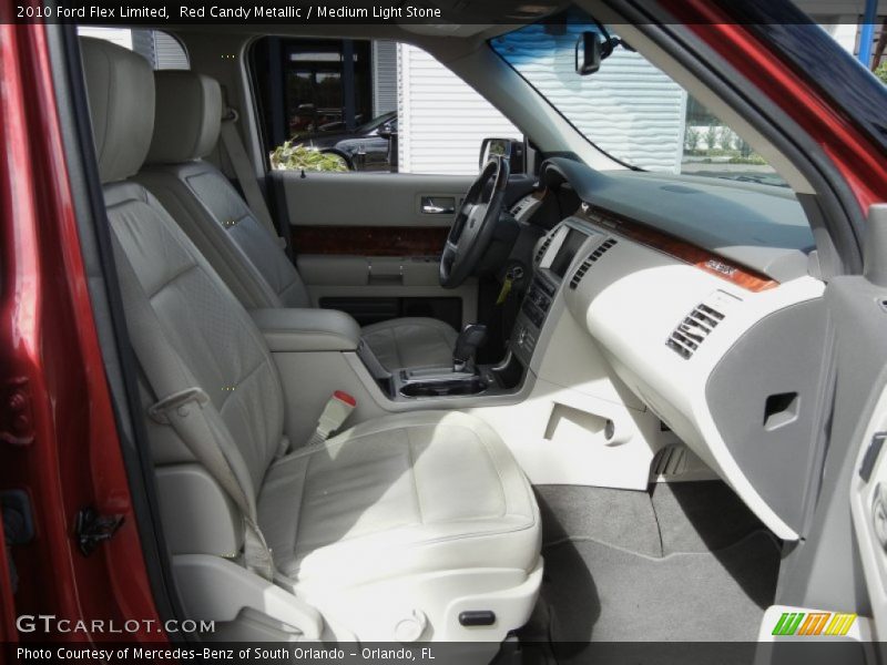 Red Candy Metallic / Medium Light Stone 2010 Ford Flex Limited