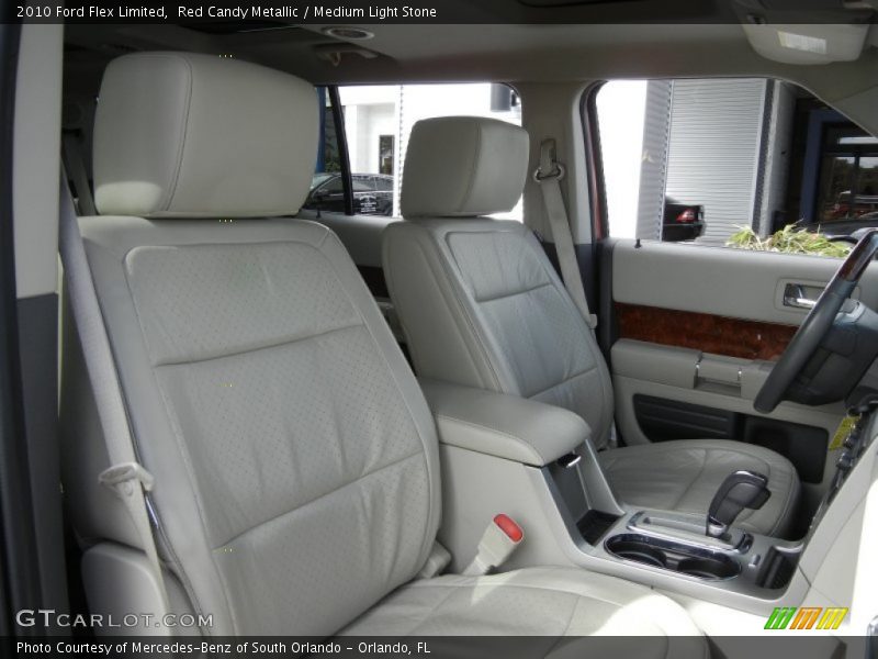 Red Candy Metallic / Medium Light Stone 2010 Ford Flex Limited