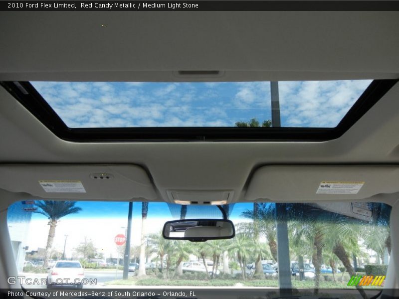 Red Candy Metallic / Medium Light Stone 2010 Ford Flex Limited