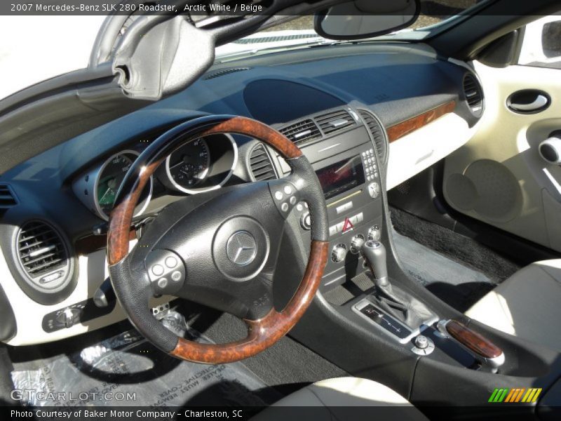 Arctic White / Beige 2007 Mercedes-Benz SLK 280 Roadster