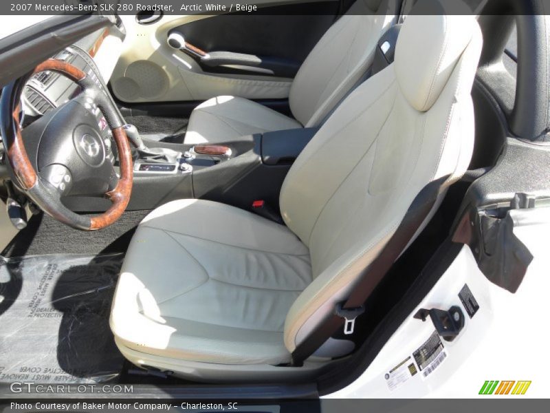 Arctic White / Beige 2007 Mercedes-Benz SLK 280 Roadster