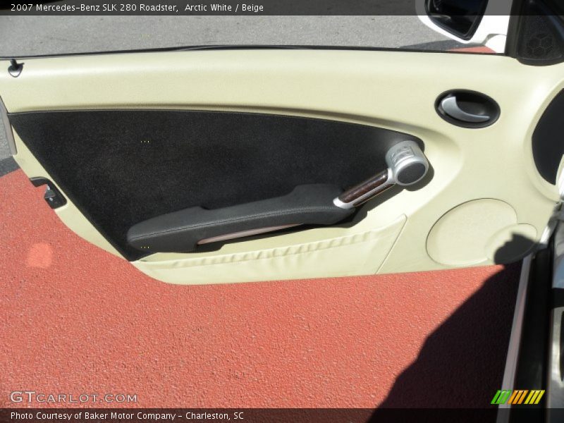 Arctic White / Beige 2007 Mercedes-Benz SLK 280 Roadster