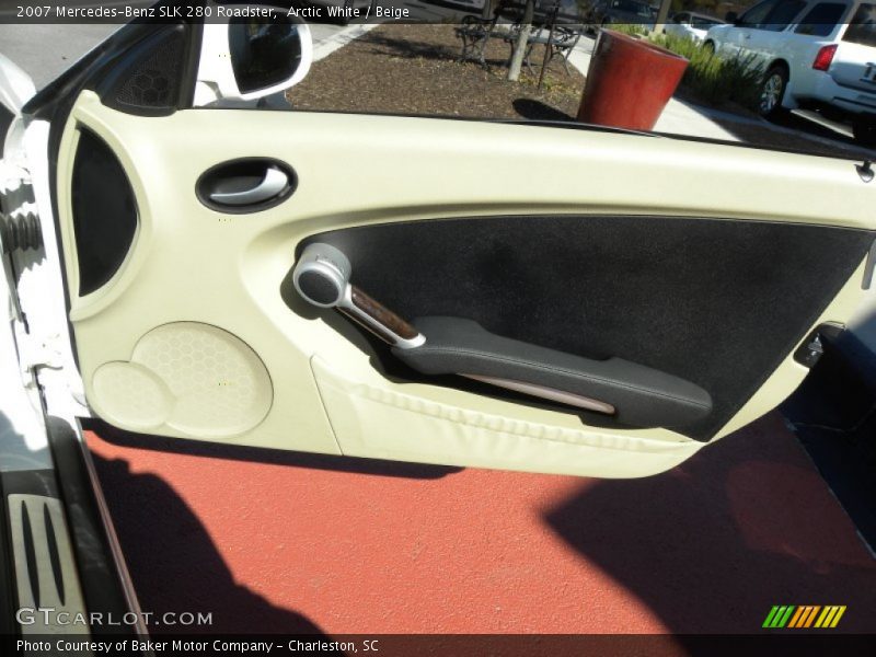 Arctic White / Beige 2007 Mercedes-Benz SLK 280 Roadster