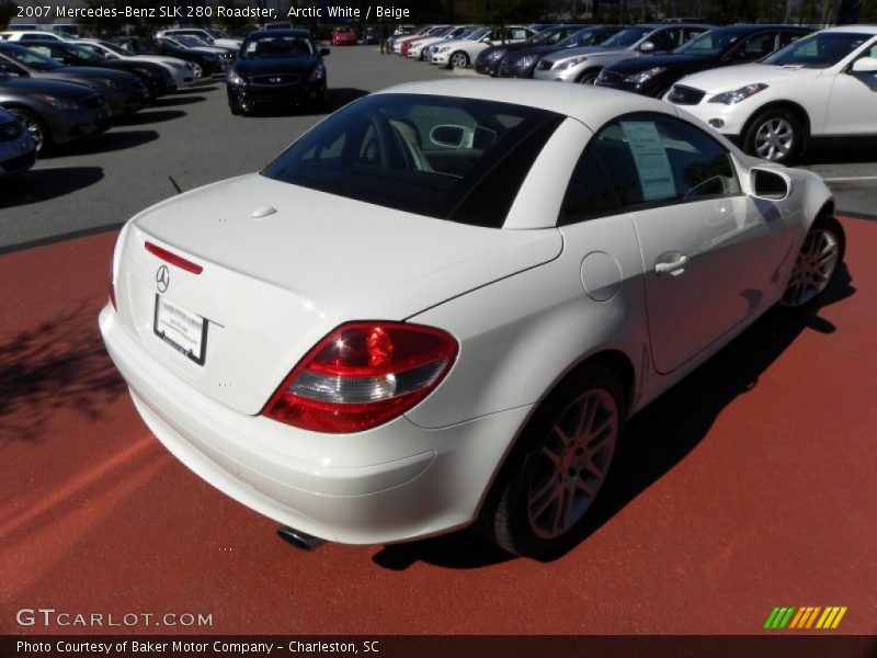 Arctic White / Beige 2007 Mercedes-Benz SLK 280 Roadster