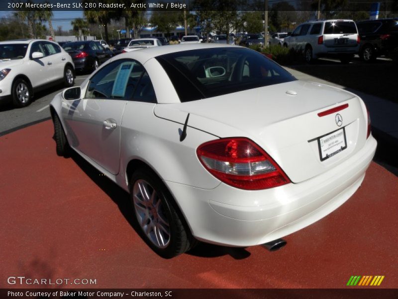 Arctic White / Beige 2007 Mercedes-Benz SLK 280 Roadster