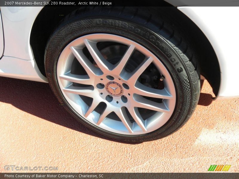 Arctic White / Beige 2007 Mercedes-Benz SLK 280 Roadster