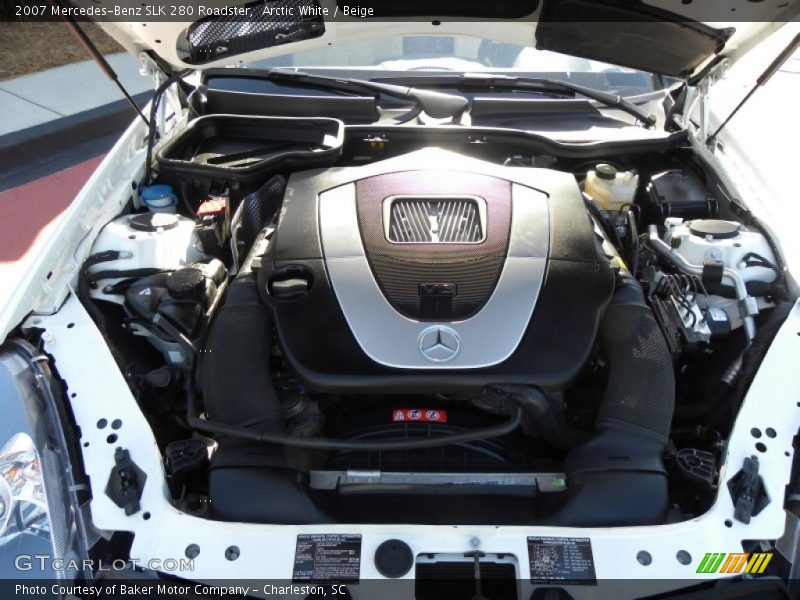 Arctic White / Beige 2007 Mercedes-Benz SLK 280 Roadster