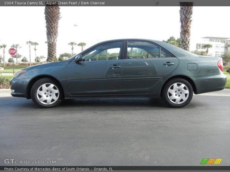 Aspen Green Pearl / Dark Charcoal 2004 Toyota Camry SE