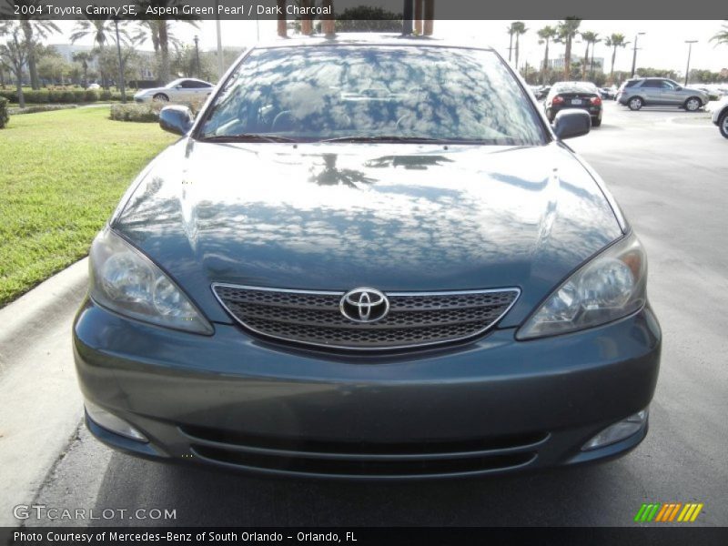 Aspen Green Pearl / Dark Charcoal 2004 Toyota Camry SE