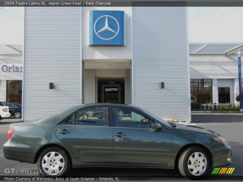 Aspen Green Pearl / Dark Charcoal 2004 Toyota Camry SE