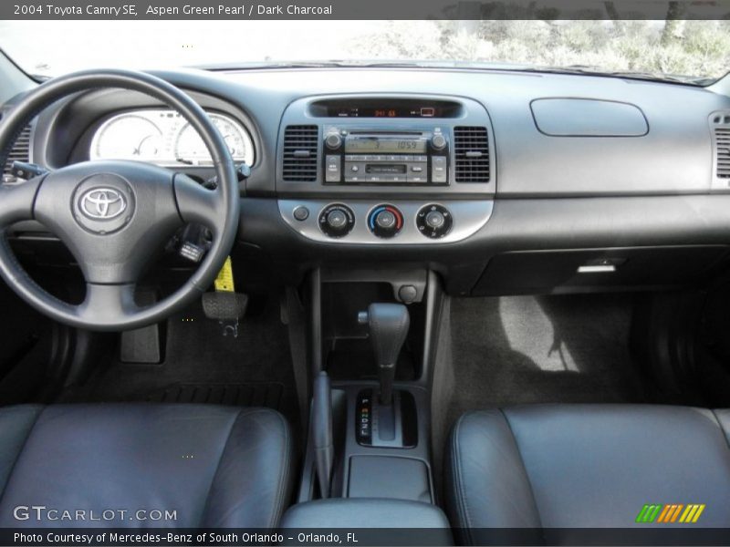 Aspen Green Pearl / Dark Charcoal 2004 Toyota Camry SE