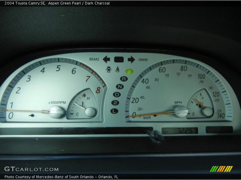Aspen Green Pearl / Dark Charcoal 2004 Toyota Camry SE