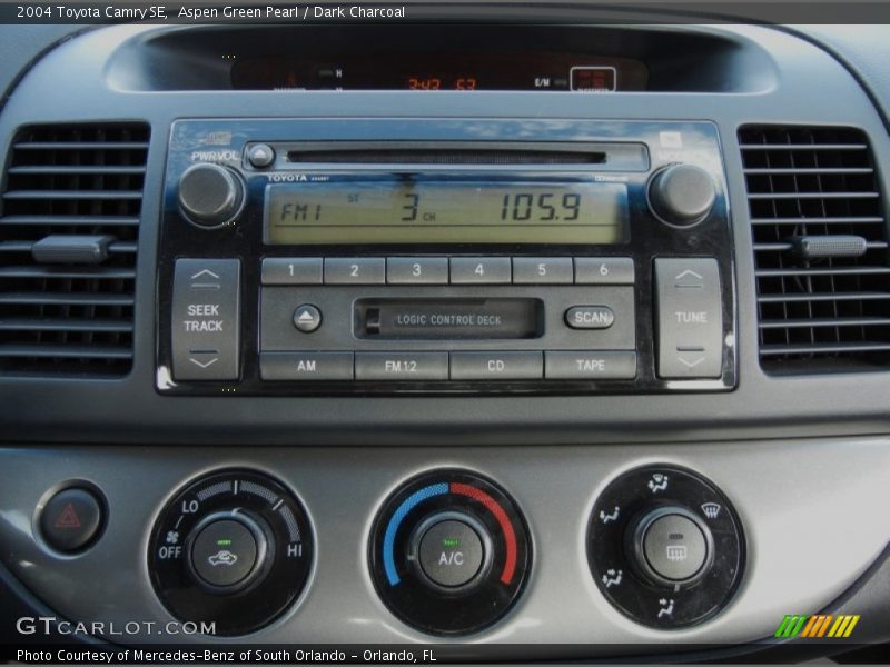 Aspen Green Pearl / Dark Charcoal 2004 Toyota Camry SE