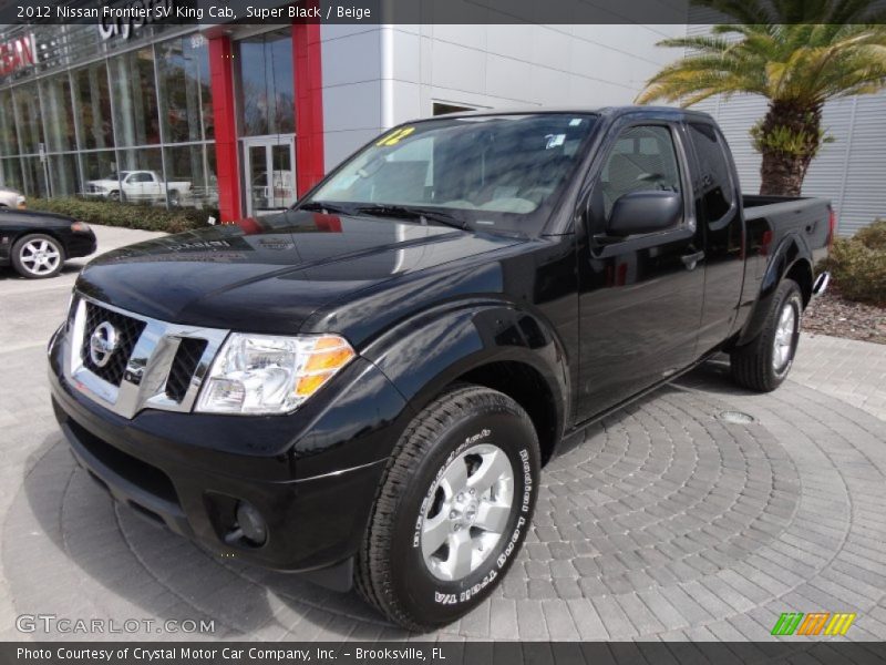 Super Black / Beige 2012 Nissan Frontier SV King Cab
