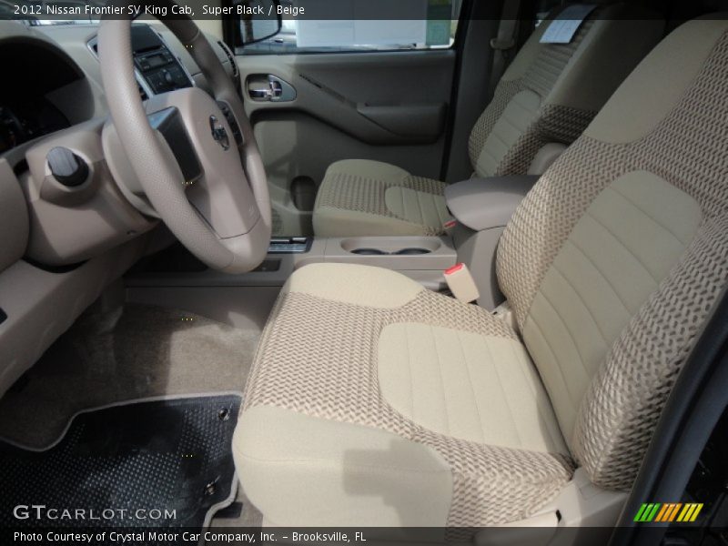 Super Black / Beige 2012 Nissan Frontier SV King Cab