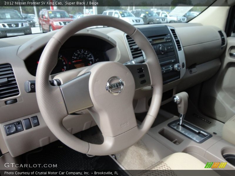 Super Black / Beige 2012 Nissan Frontier SV King Cab