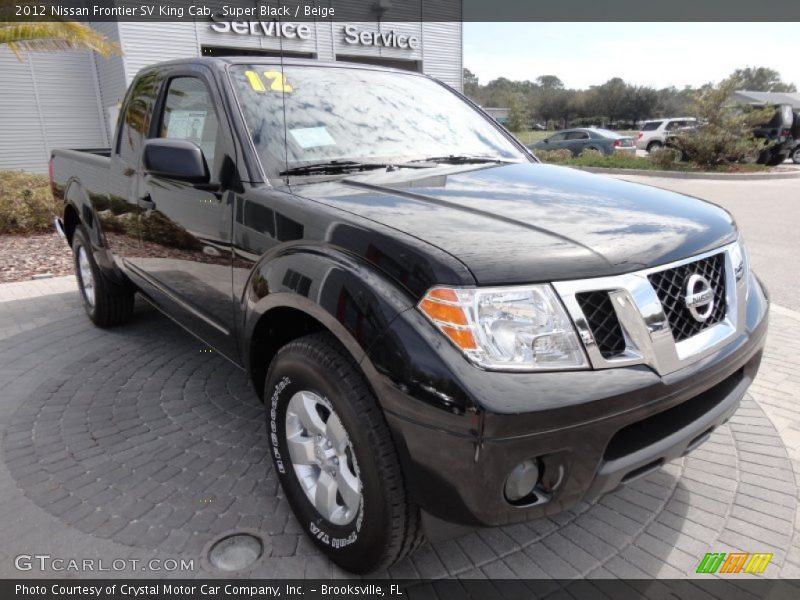 Super Black / Beige 2012 Nissan Frontier SV King Cab