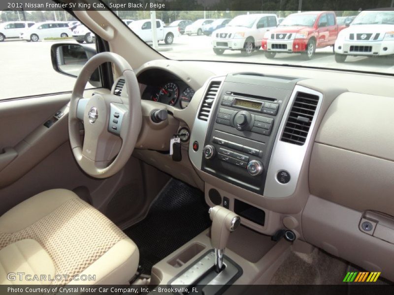 Super Black / Beige 2012 Nissan Frontier SV King Cab