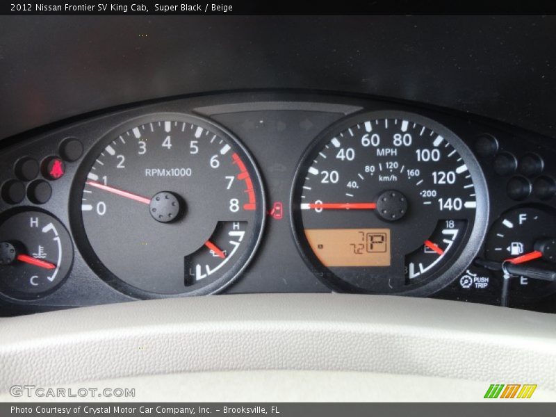 Super Black / Beige 2012 Nissan Frontier SV King Cab