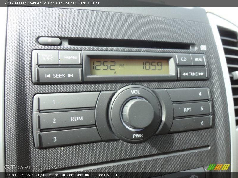 Super Black / Beige 2012 Nissan Frontier SV King Cab