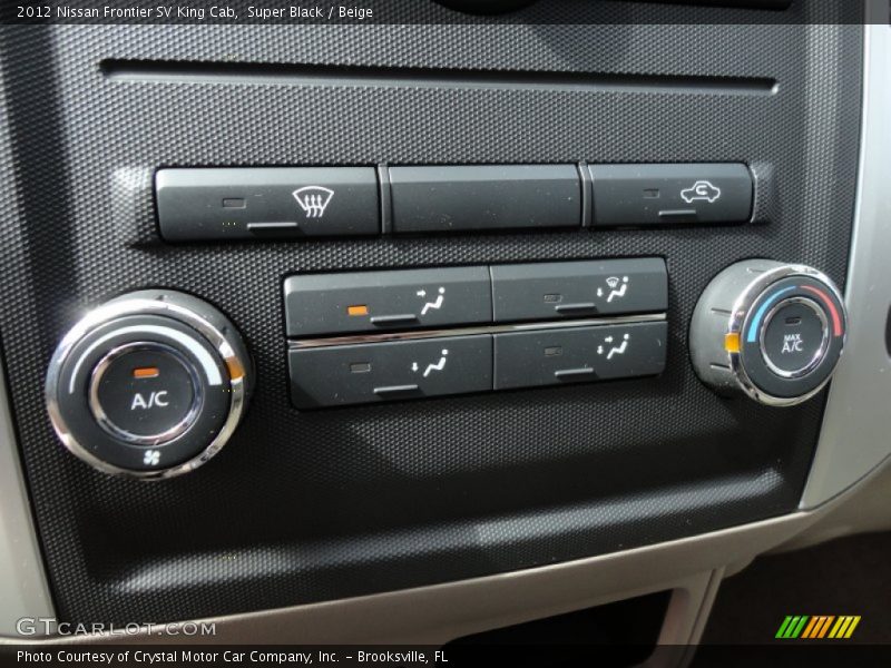 Super Black / Beige 2012 Nissan Frontier SV King Cab