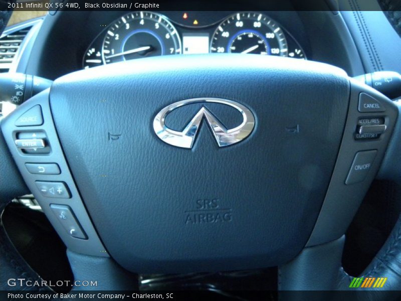 Black Obsidian / Graphite 2011 Infiniti QX 56 4WD