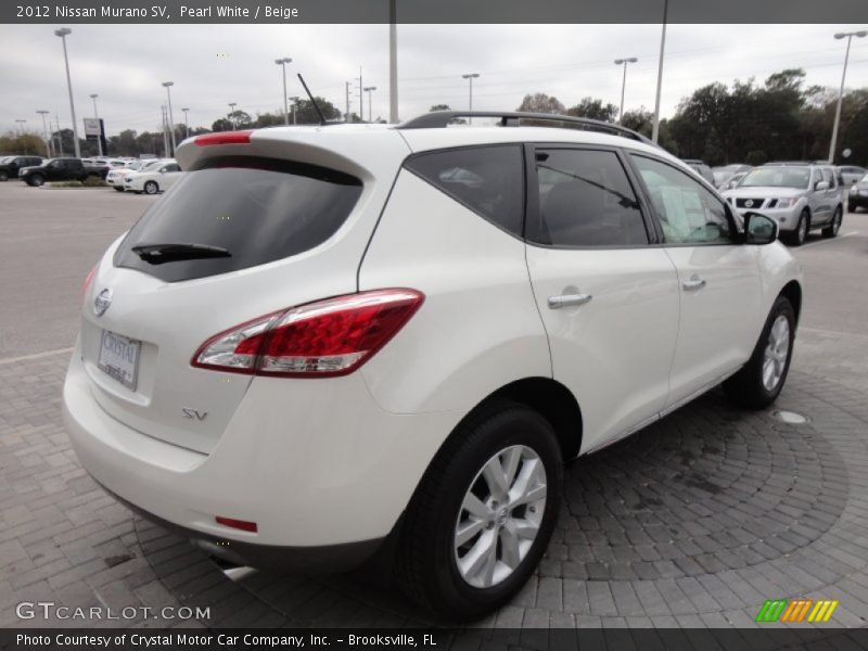 Pearl White / Beige 2012 Nissan Murano SV