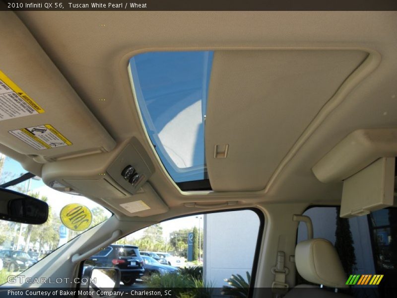 Tuscan White Pearl / Wheat 2010 Infiniti QX 56