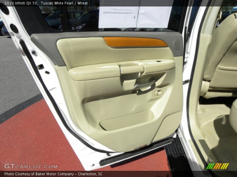 Tuscan White Pearl / Wheat 2010 Infiniti QX 56