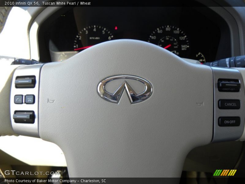 Tuscan White Pearl / Wheat 2010 Infiniti QX 56