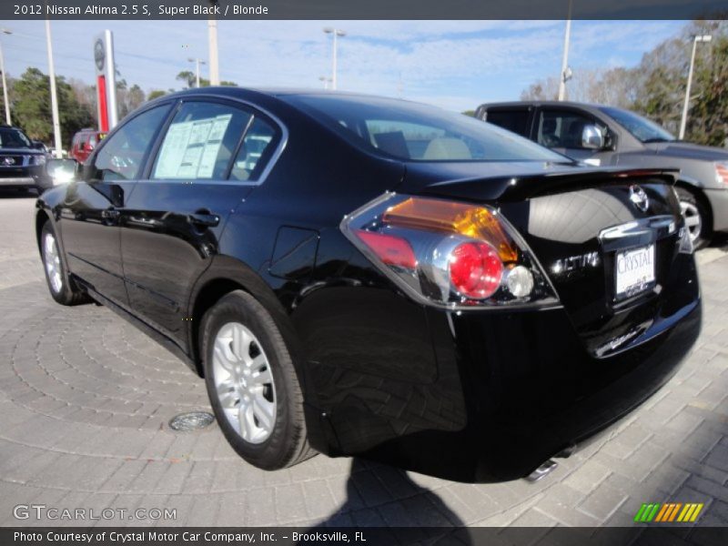 Super Black / Blonde 2012 Nissan Altima 2.5 S