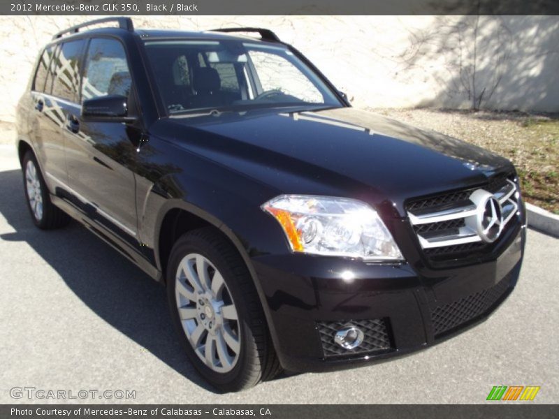 Black / Black 2012 Mercedes-Benz GLK 350