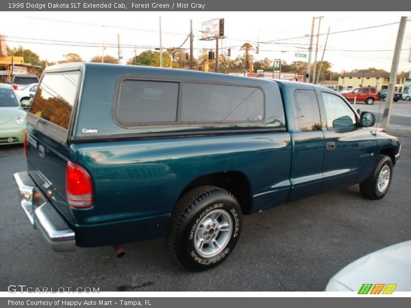 Forest Green / Mist Gray 1998 Dodge Dakota SLT Extended Cab